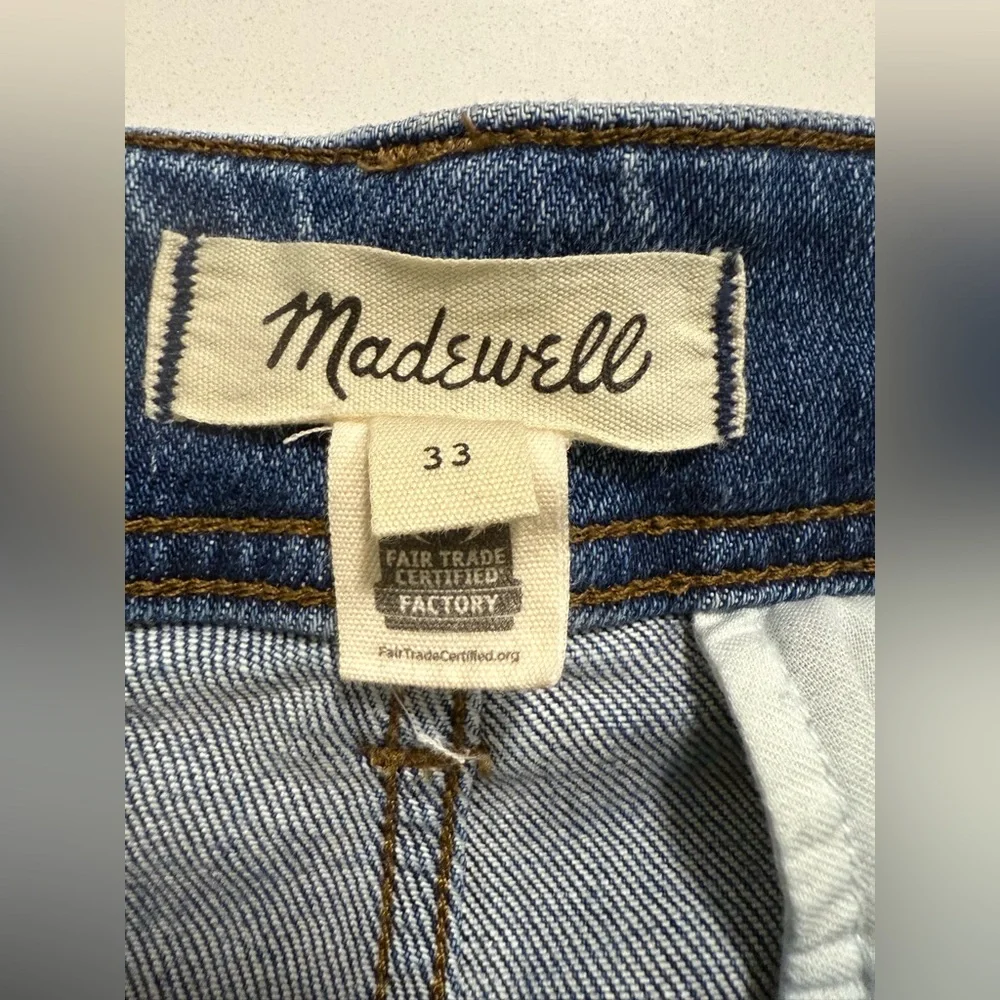 Madewell Tapered Denim Trousers in Calvert Wash